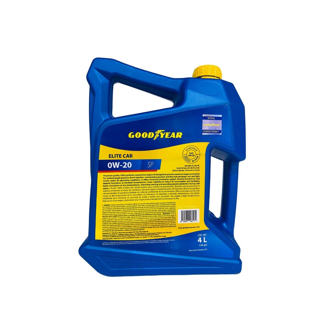MOTORES GASOLINA ACEITE FULL SINTETICO SAE 0W20 SP 1GL