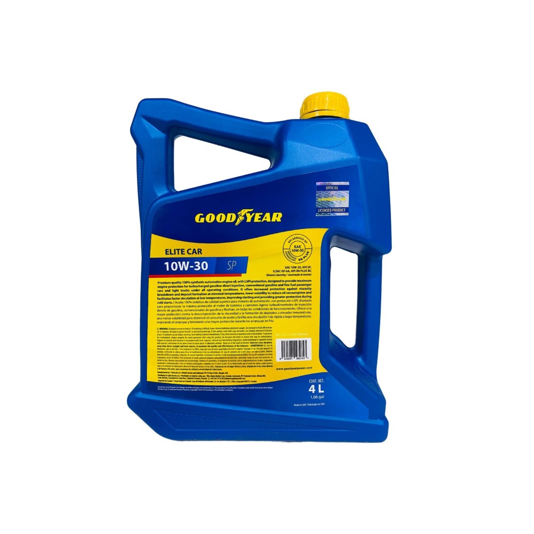 MOTORES GASOLINA ACEITE FULL SINTETICO SAE 10W30 SP 1GL